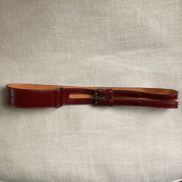 Dries Van Noten Belt Patent Leather Two Buckles S main image 6